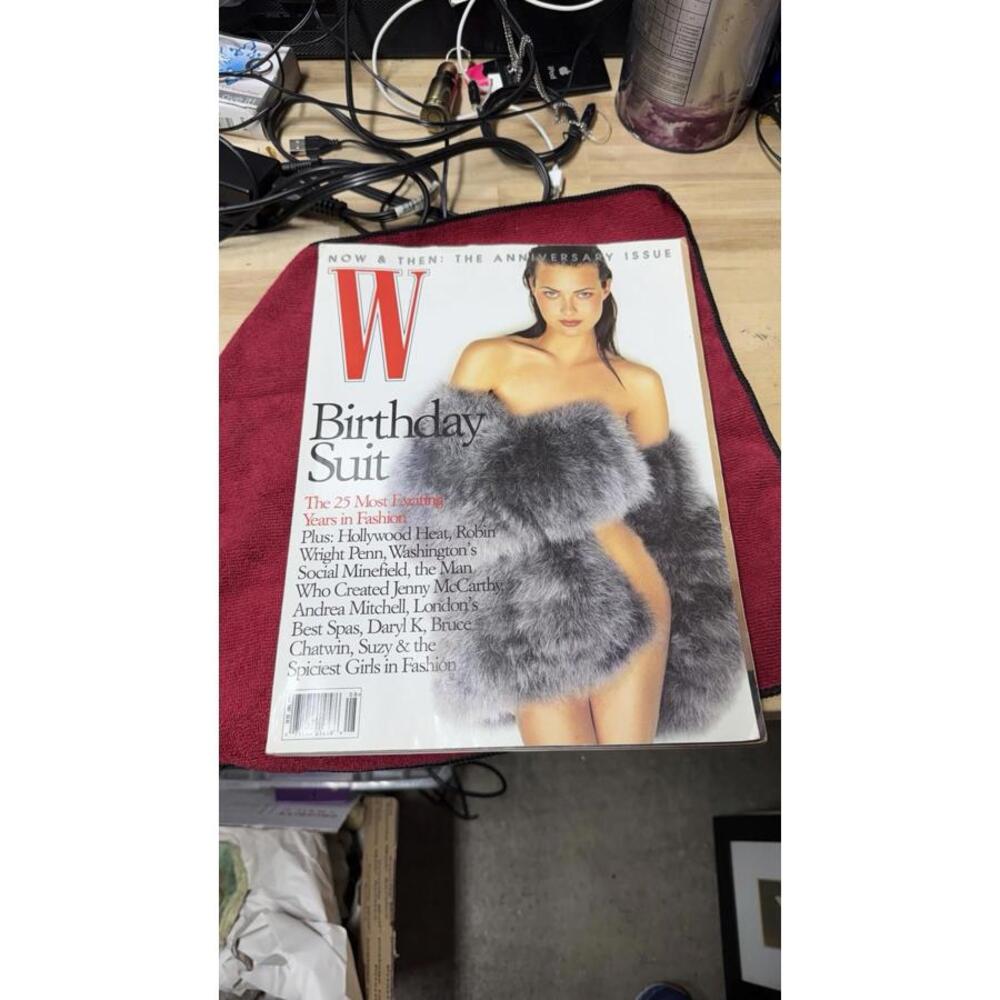 W‎ Magazine August 1997 Birthday Suit Issue – Fashion Anniversary – READ